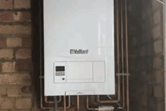 A newly fitted Vaillant boiler