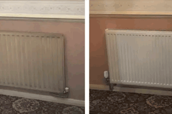 A radiator needed to be replaced